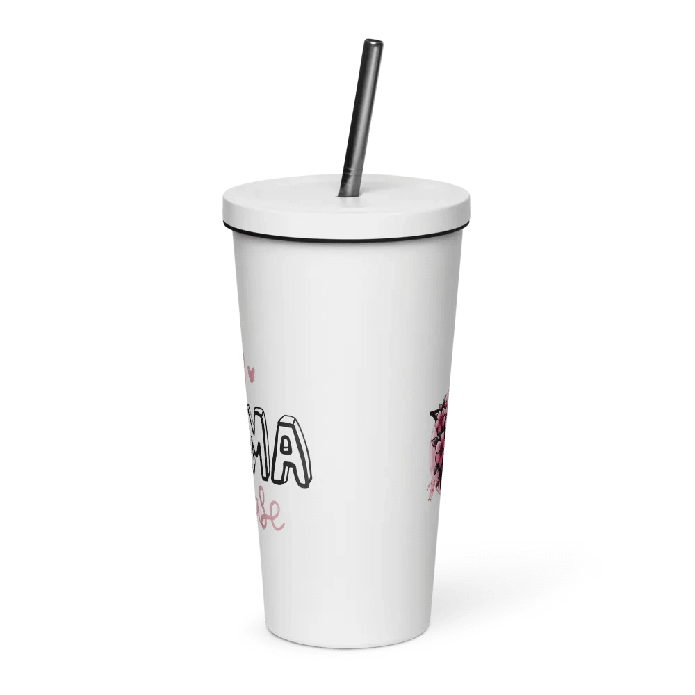 Vaso de acero inoxidable con pajita product image (2)
