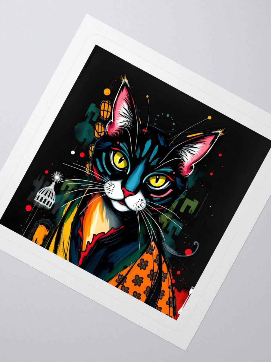 Vibrant Feline Kiss Cut Stickers product image (5)