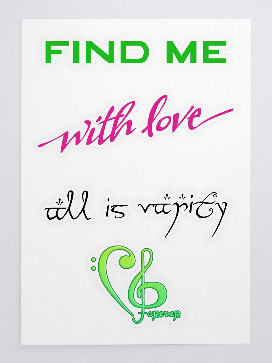 Grimmie Albums Sticker Sheet product image (3)