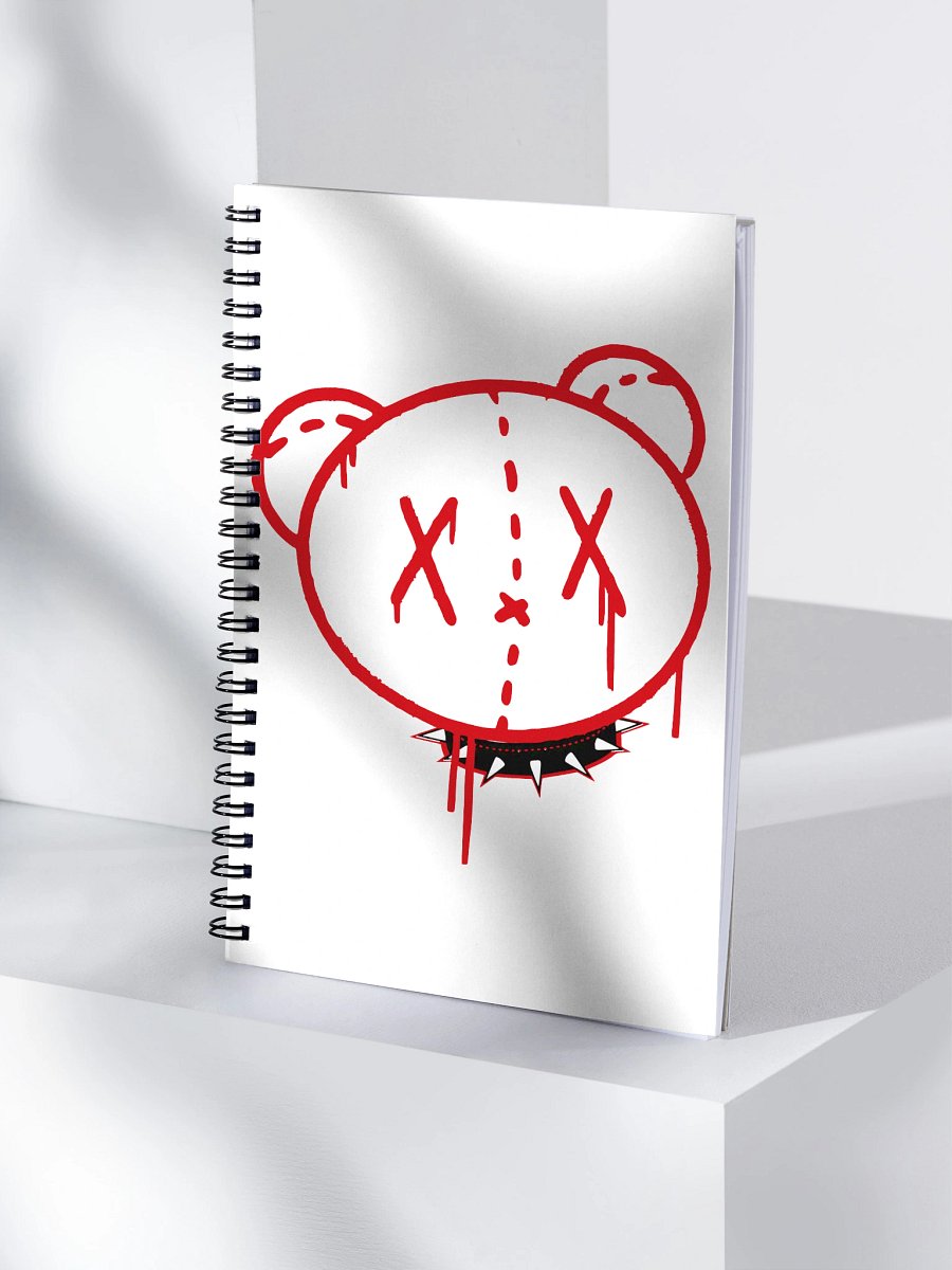 Red Graffiti Bear Notebook product image (4)