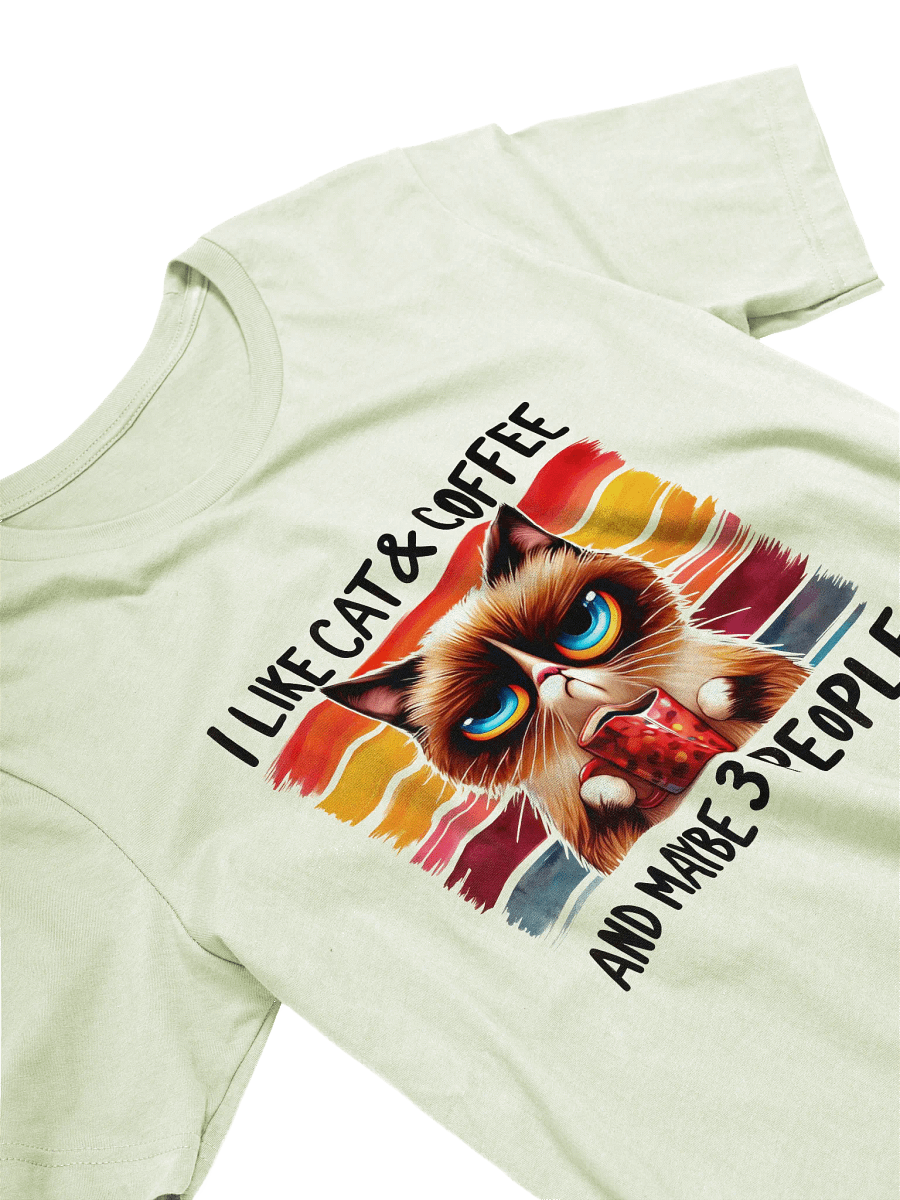 Cat & Coffee Lover T-Shirt product image (3)