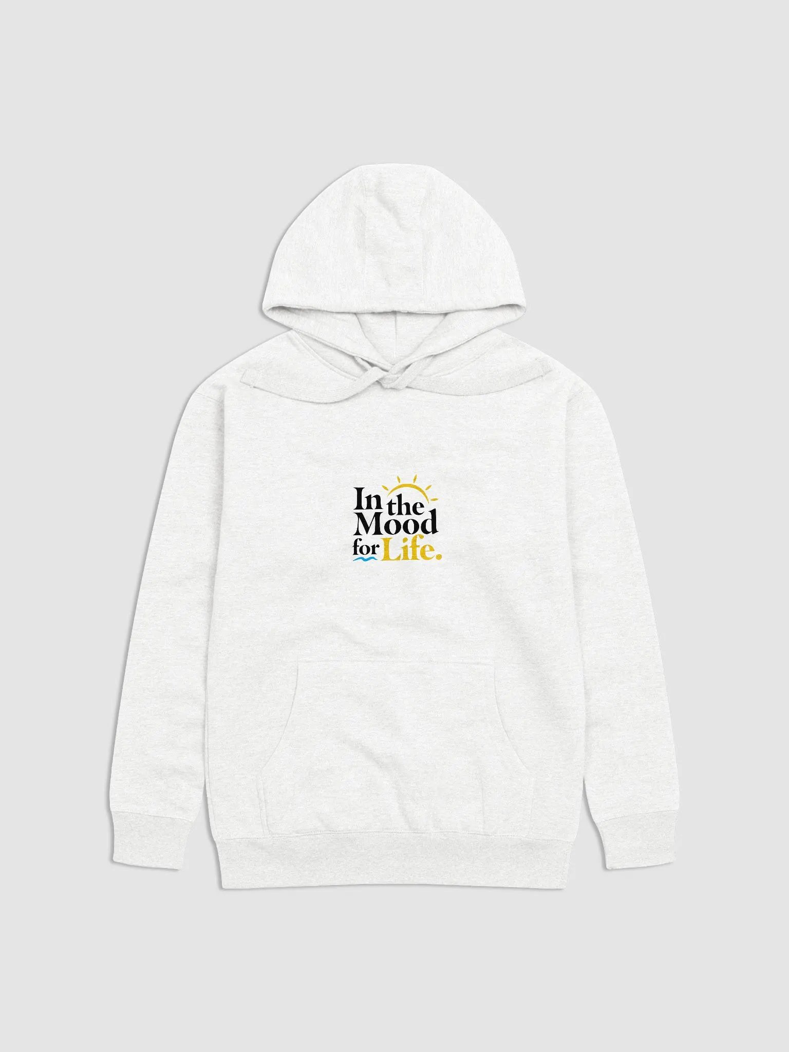 White Premium Cotton Hoodie Unisex | Summit Logo product image (1)