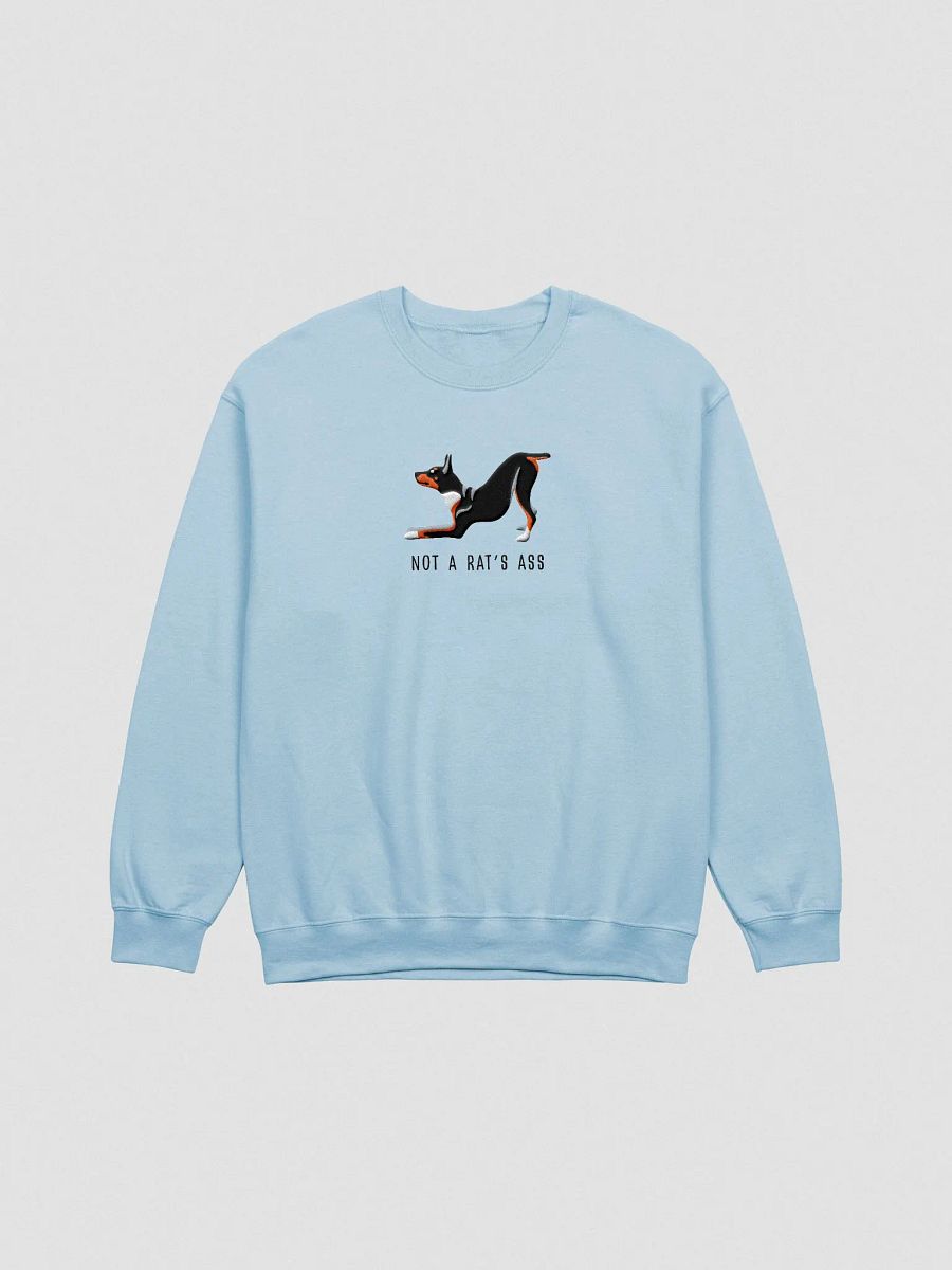 Not a Rat's Ass Sweatshirt (Embroidered) of a Rat Terrier(Tricolor) product image (4)