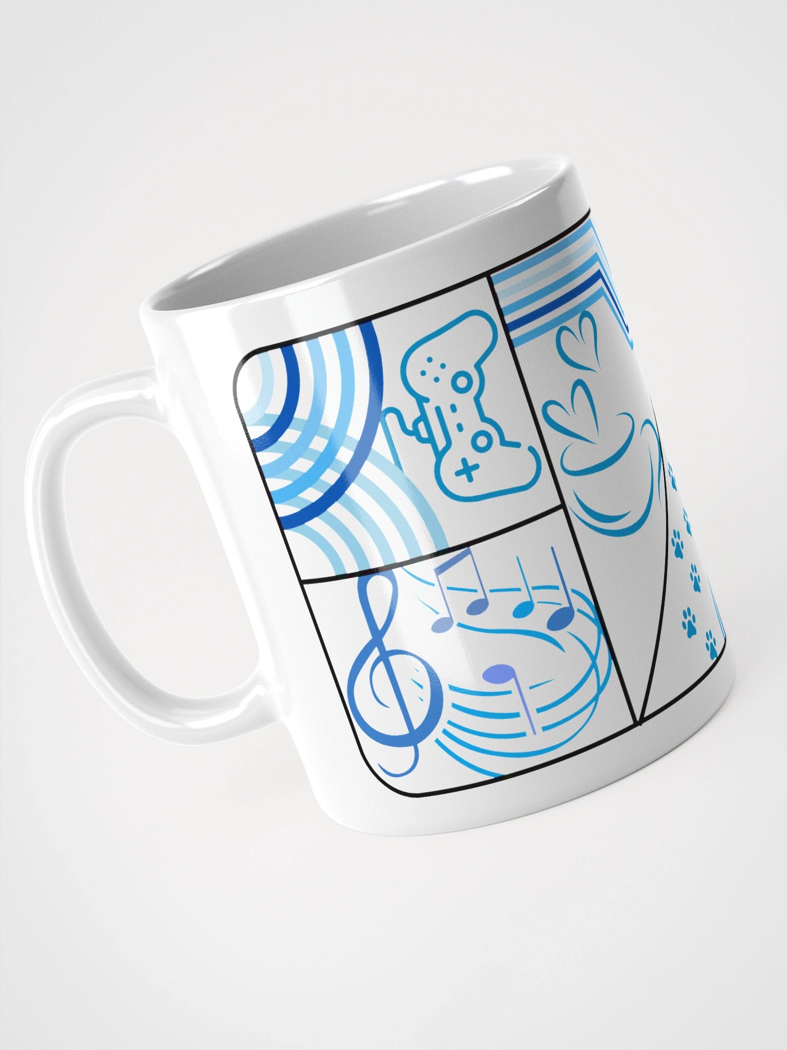 Frenchkittie Blue Abstract Mug product image (3)