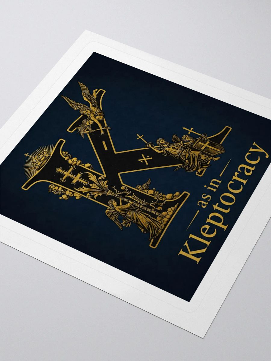 K as in kleptocracy sticker product image (9)