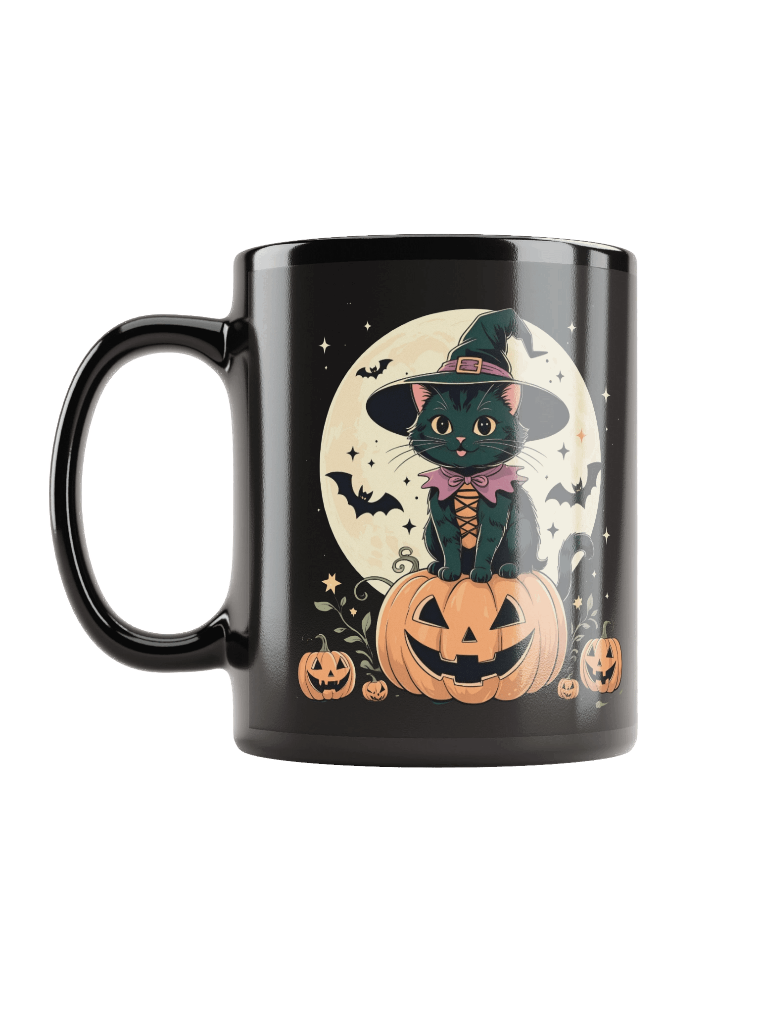 Witchy Black Kitten Halloween Mug product image (6)