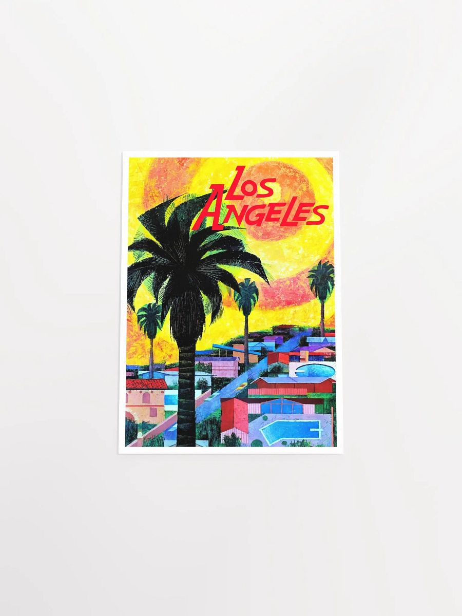 Los Angeles, USA, 1965 — retro vintage travel poster product image (9)