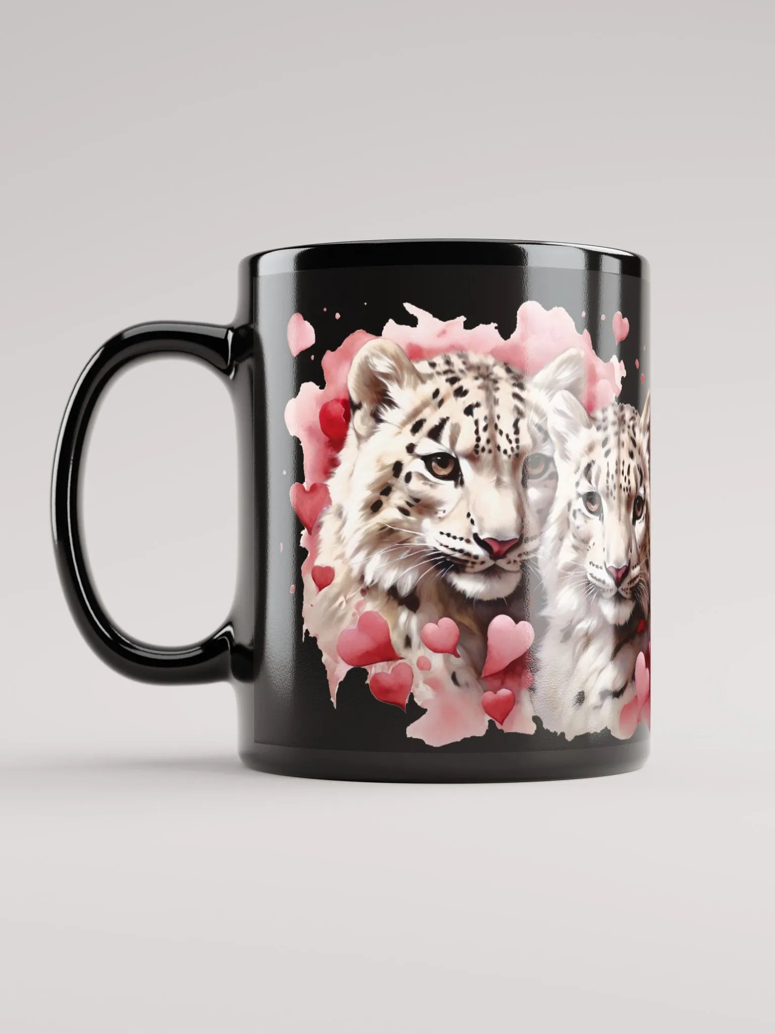 Snuggle Safari Coffee Mugs: Sip in Style with our Adorable Snow Leopards! 🐾💖 product image (12)
