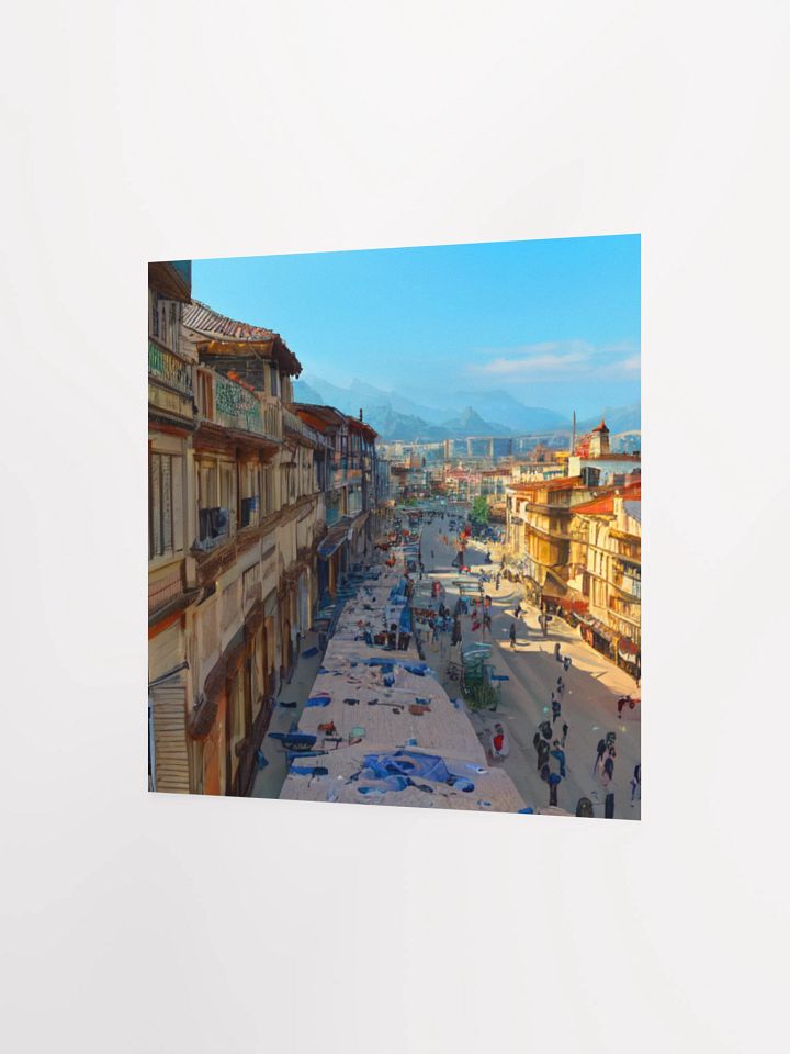 Mountain Market Bustle Poster product image (8)