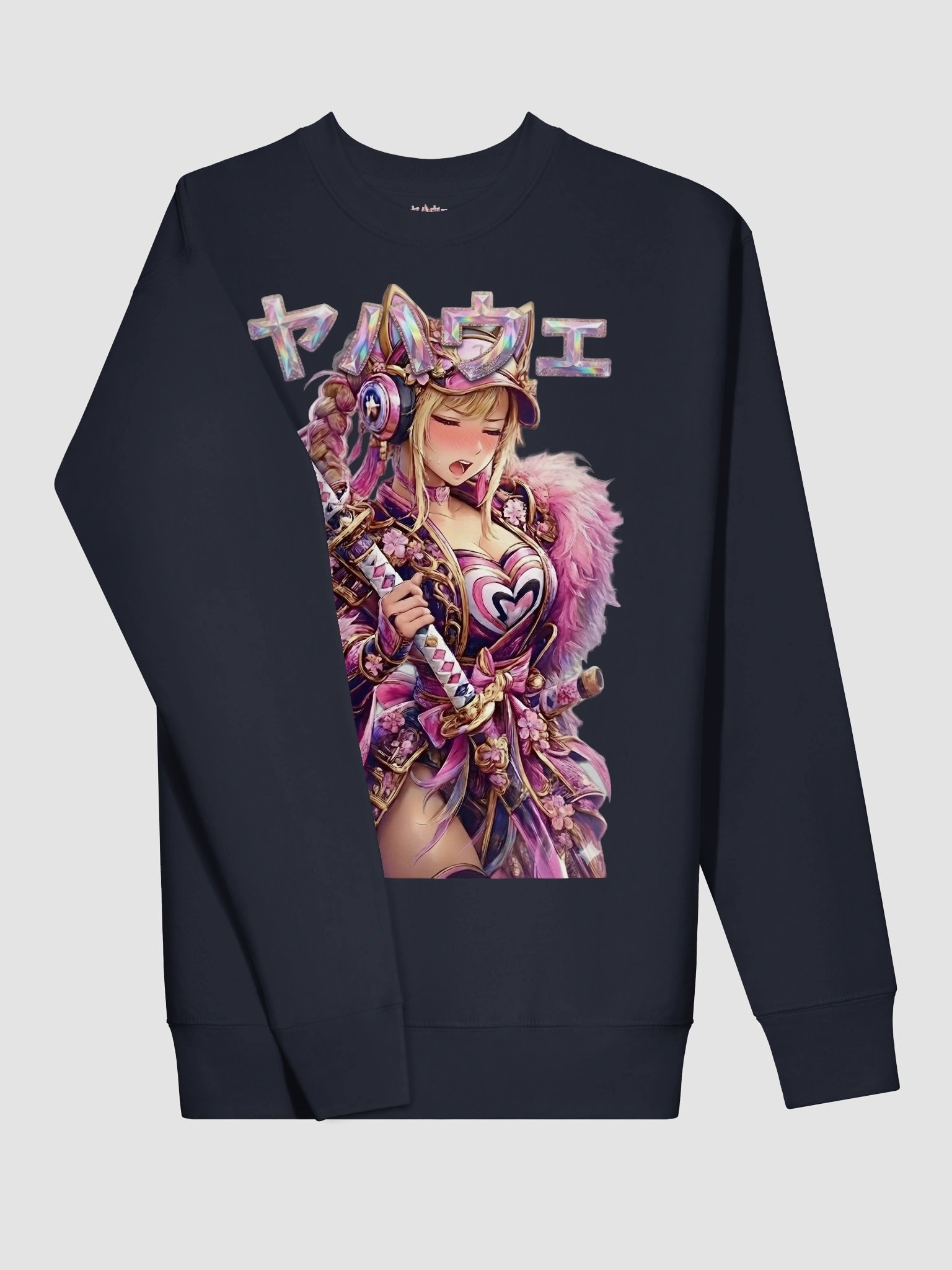 KawaiKitten Black Cotton Sweatshirt product image (8)