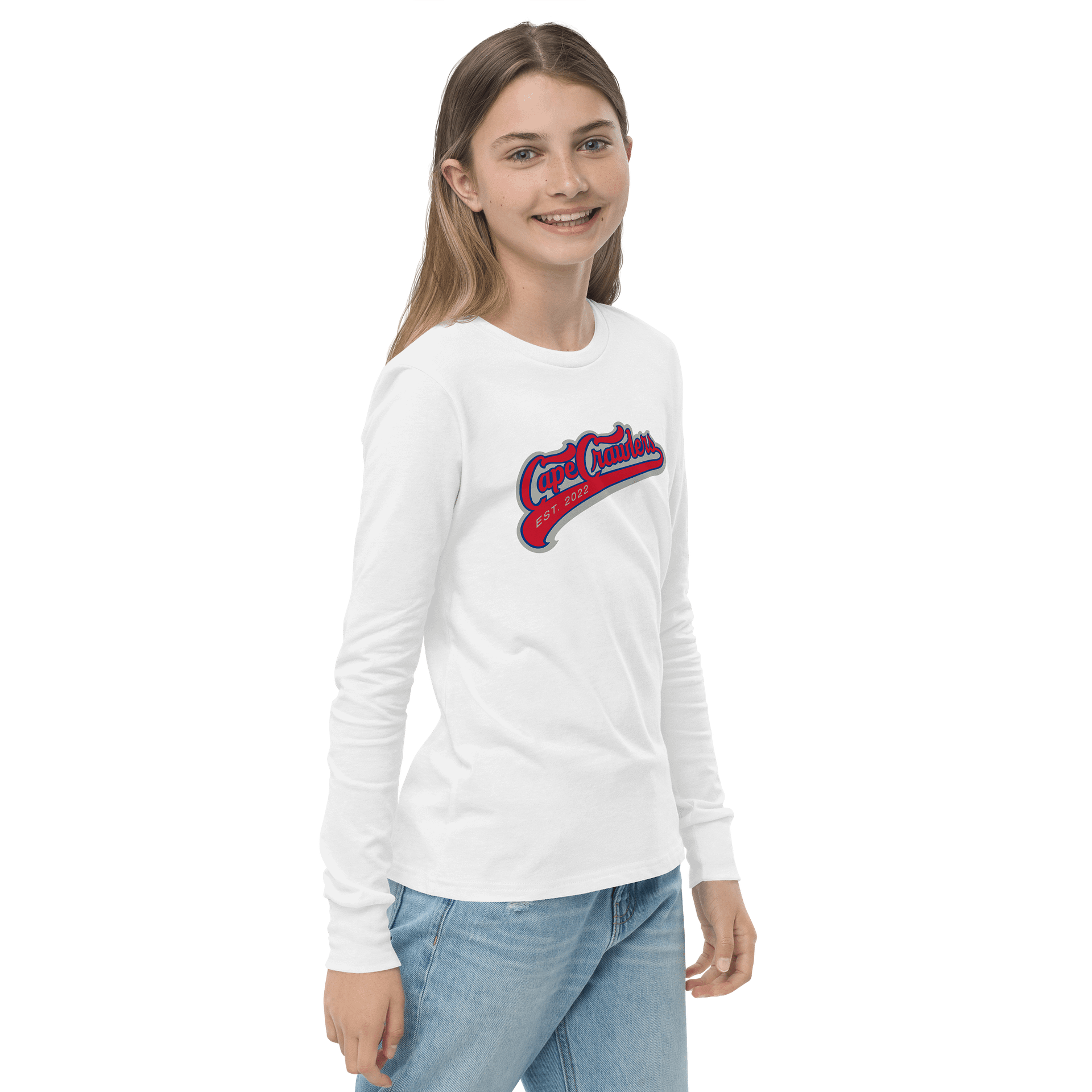 Varsity Logo (Red) Long Sleeve Youth Shirt product image (22)