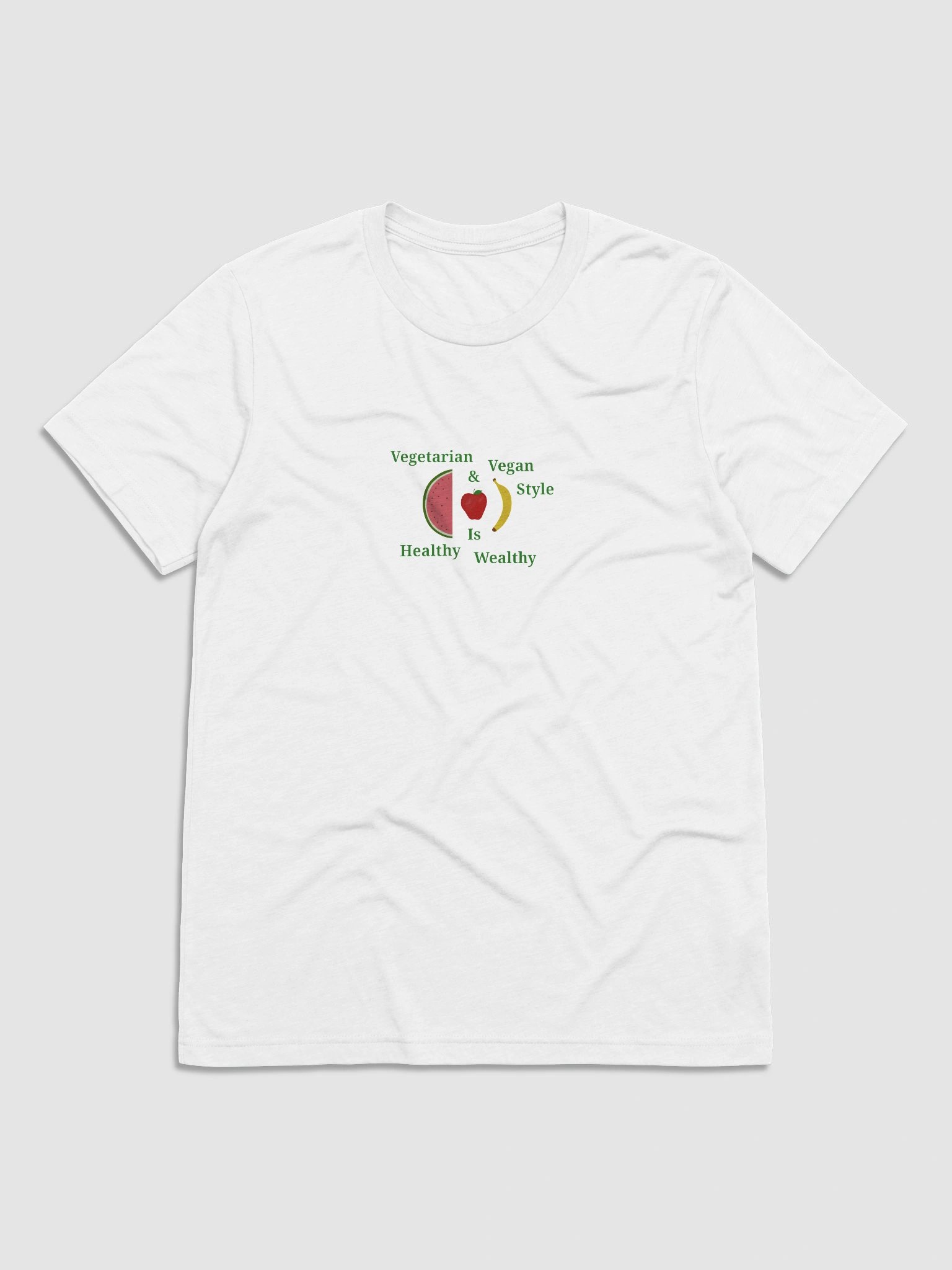 Healthy Wealthy Vegetarian & Vegan T-Shirt product image (1)