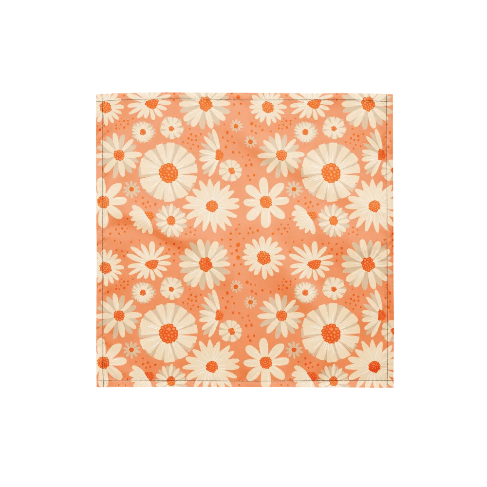 "D3" Peachy Blooms Bandana product image (1)