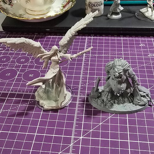 Angels and Monsters. Live on twitch with @sammydpaints and @amiewardart for the Twitch Unity Guild Holiday Raod Train. Celebr...