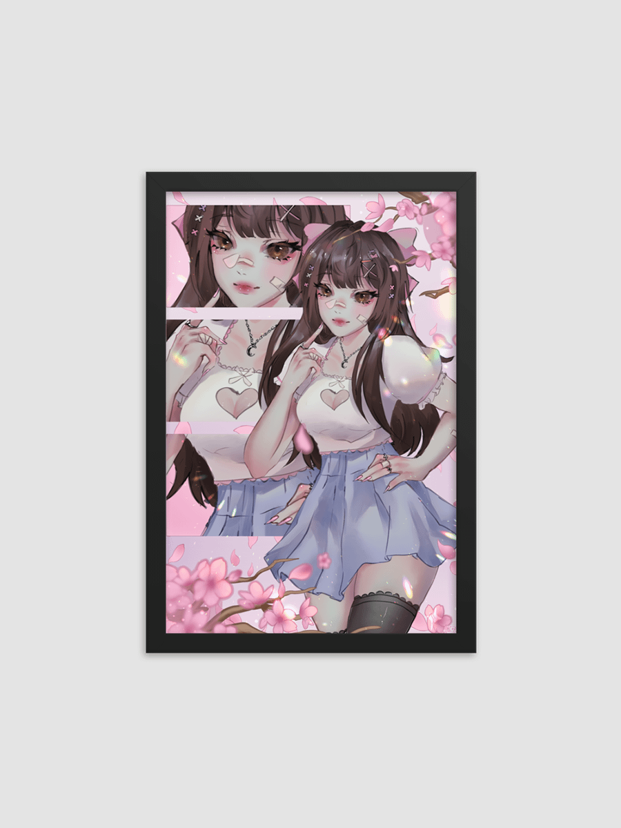 hime blossoms - framed poster ❀ product image (1)
