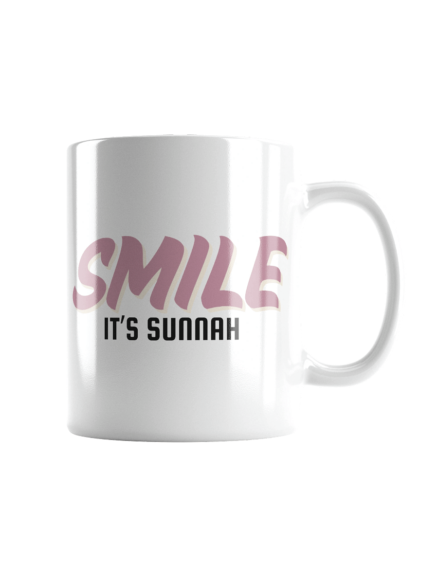White "Smile It's Sunnah" Mug in Dusty Rose product image (2)
