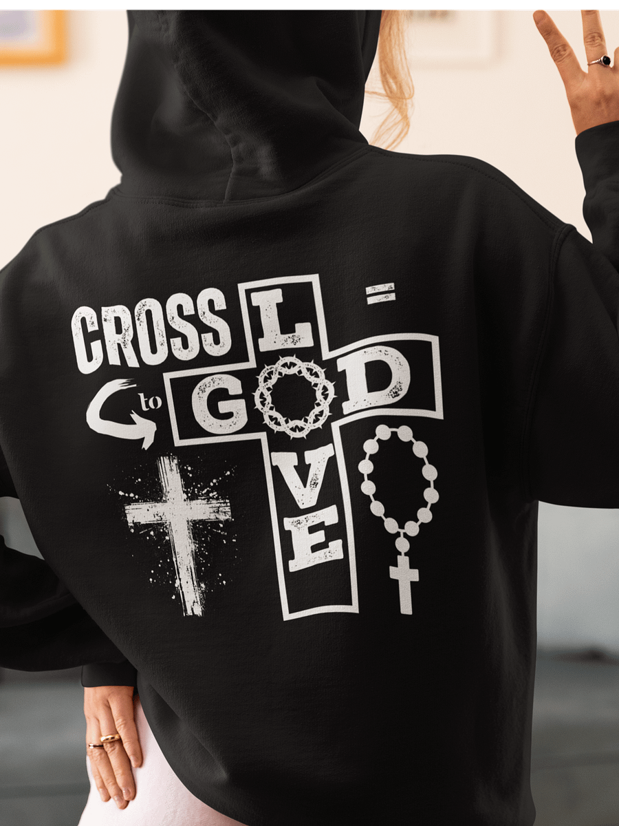 God Love: Cross is God Love Gildan Hoodie - Front/Back . product image (2)