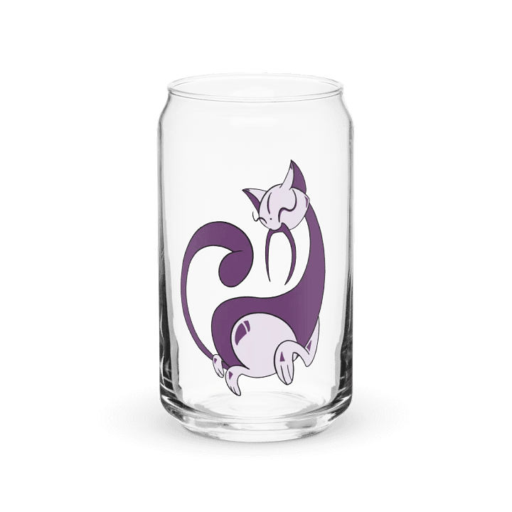 Calming Purple Cat Can-Shaped Glass product image (1)