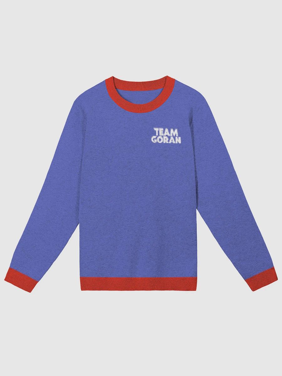 Blue & Red Classic Fit Team Goran Knitted Crew Neck product image (1)