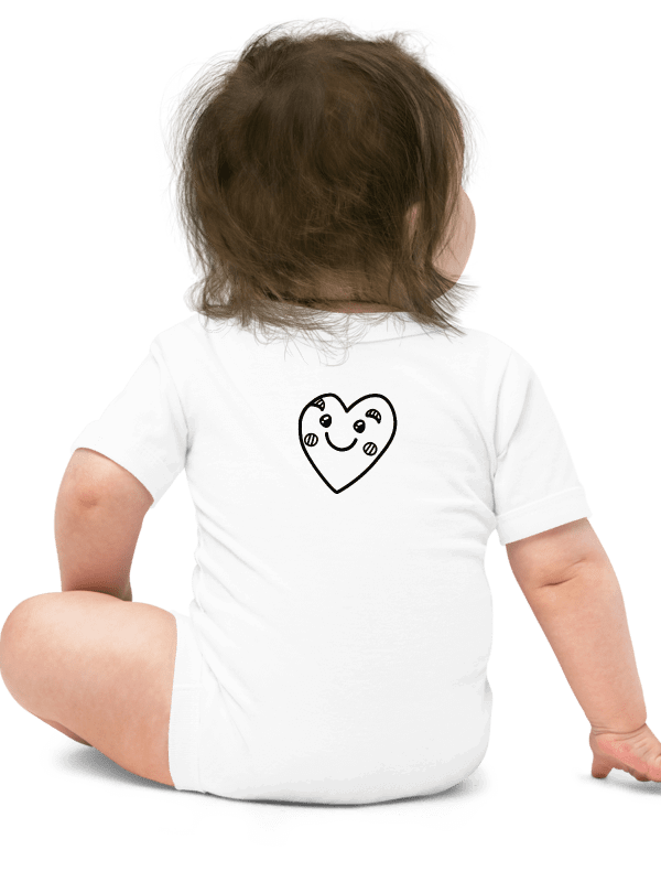 Mickey and Minnie mouse - colorful style (art by Dina R.) acrylic painting picture - Baby Short Sleeve One Piece product image (16)