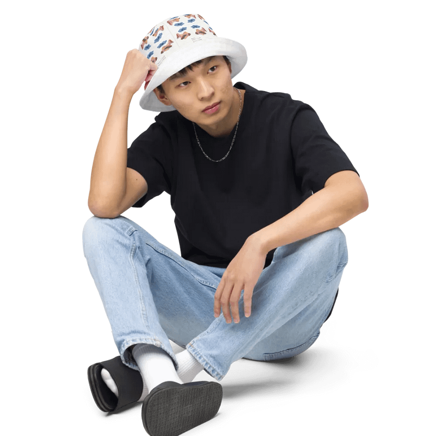 Kid Airplane (All-Over Print Reversible Bucket Hat) product image (3)
