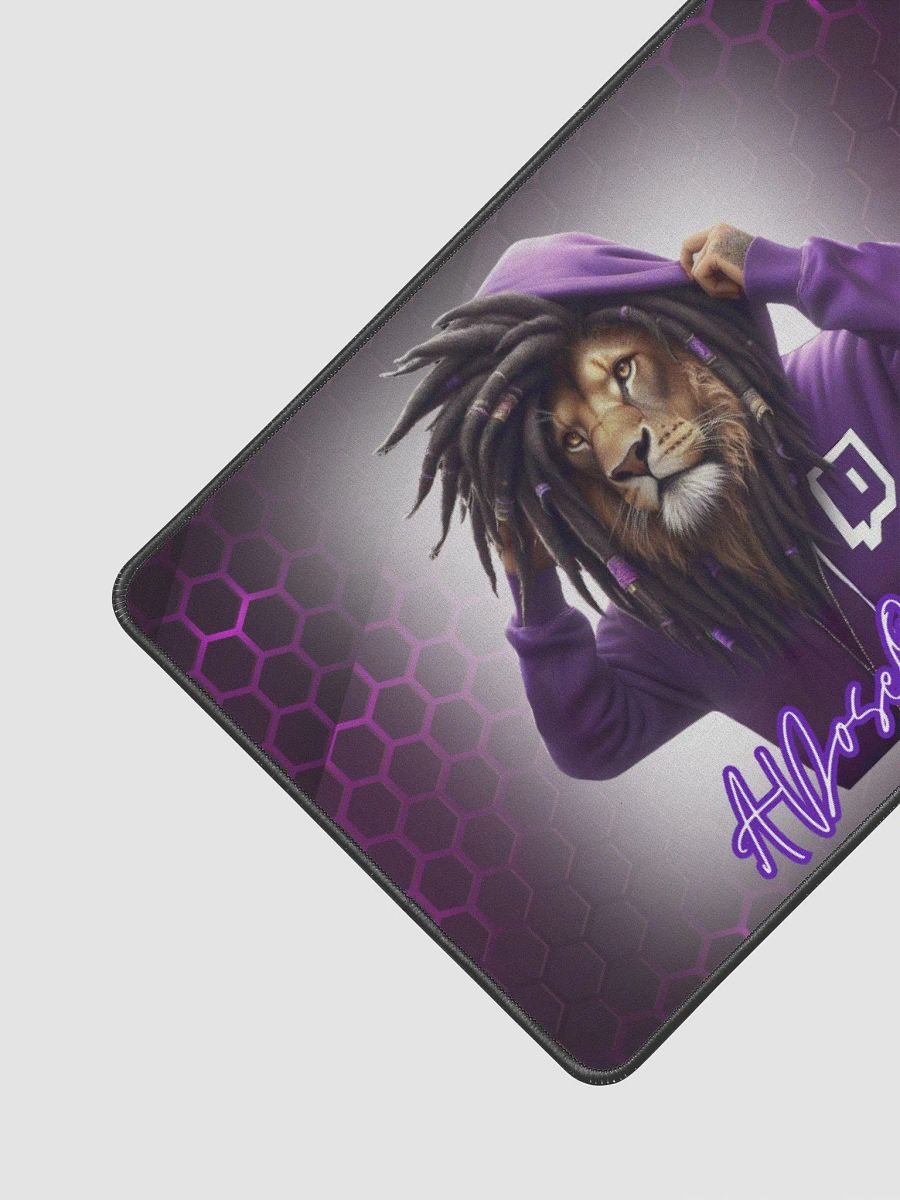 Purple Lion logo Desk Mat 12