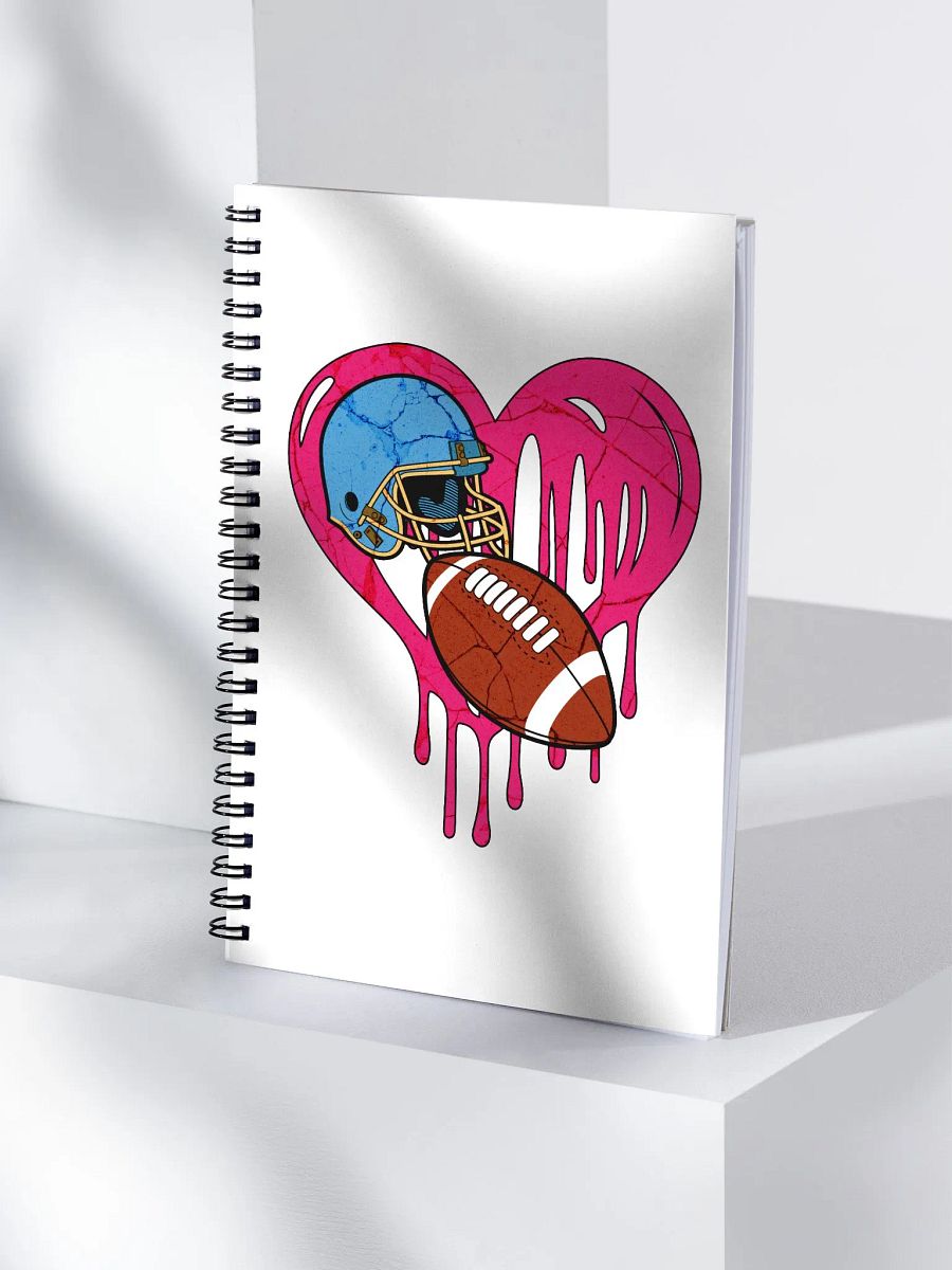 Heart Football Dreams Spiral Notebook product image (3)