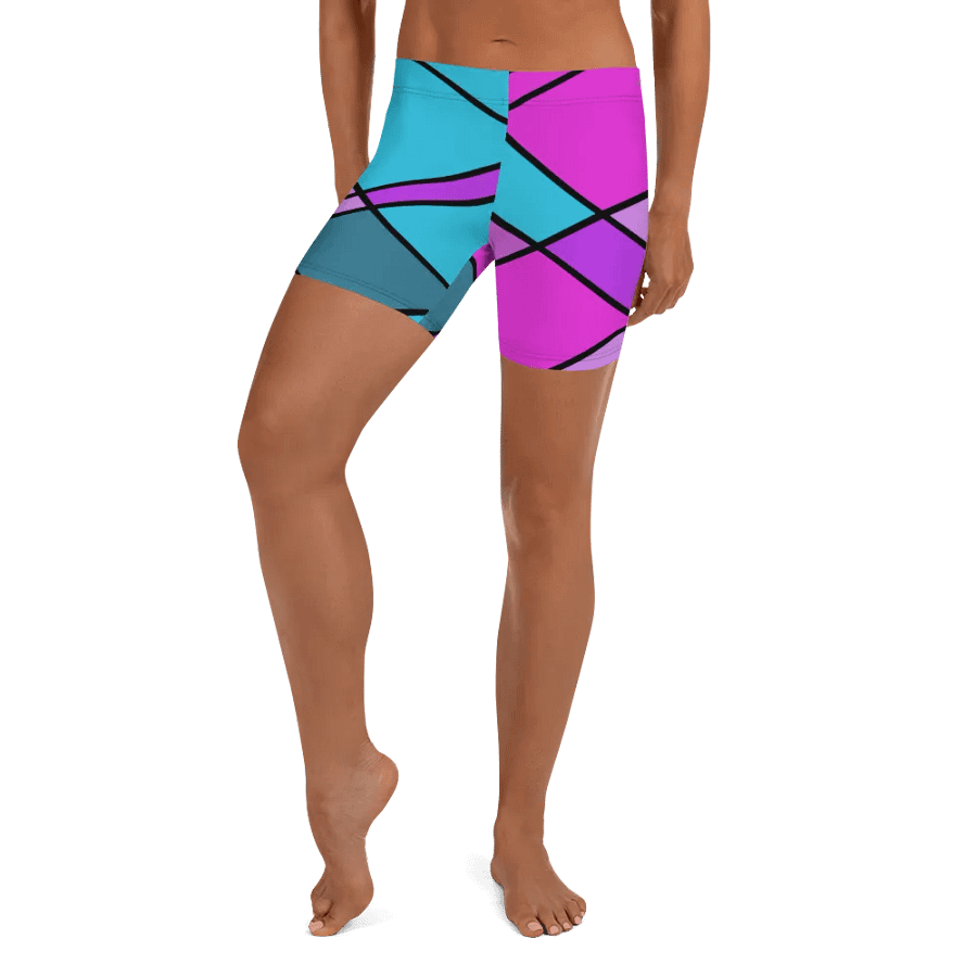 Modern Cool Multi-Colored Geometric Shorts product image (2)