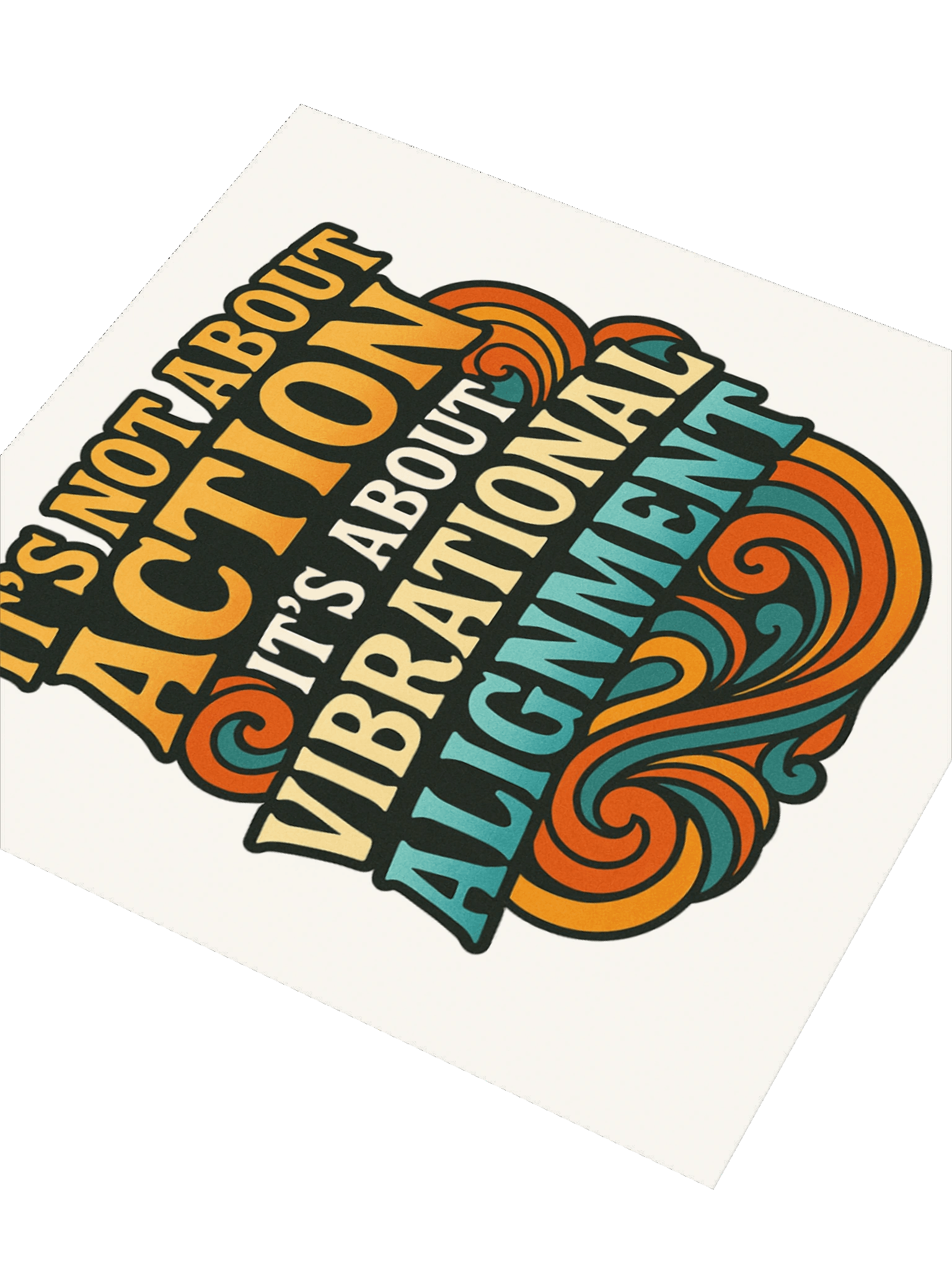It's Not About Action Sticker product image (6)
