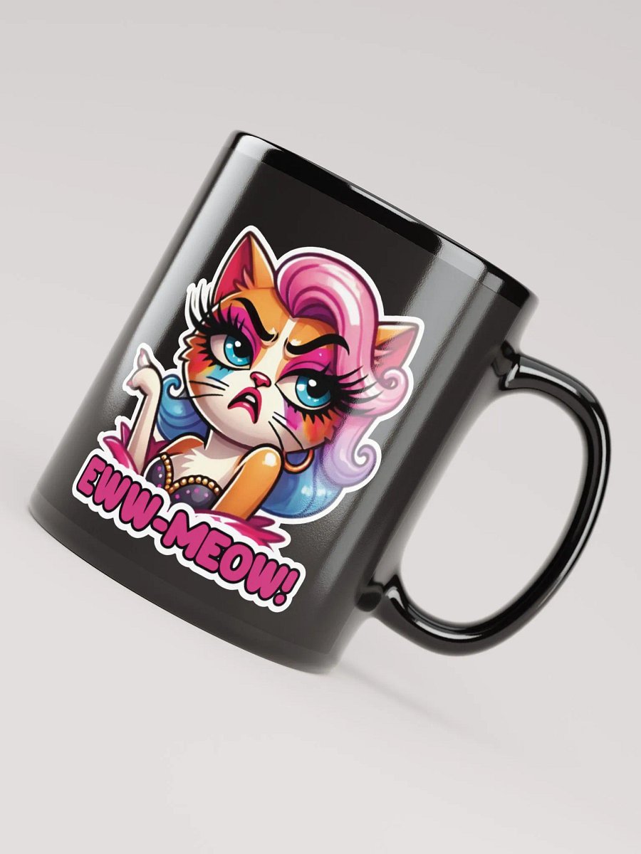 Eww-Meow! Black Glossy Mug product image (7)