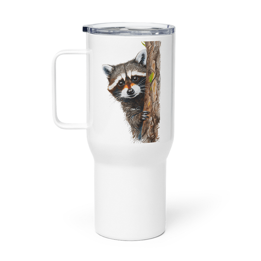 Peekaboo Raccoon Travel Mug product image (1)