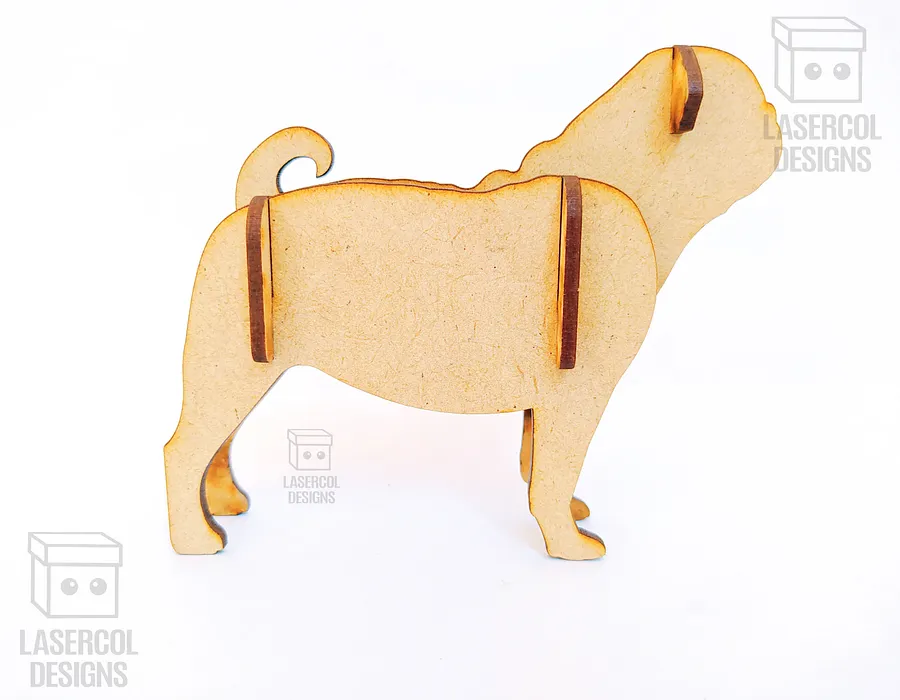 Dogs 3d Puzzle (3 Sizes) Set 3 - Laser Cut Files product image (8)