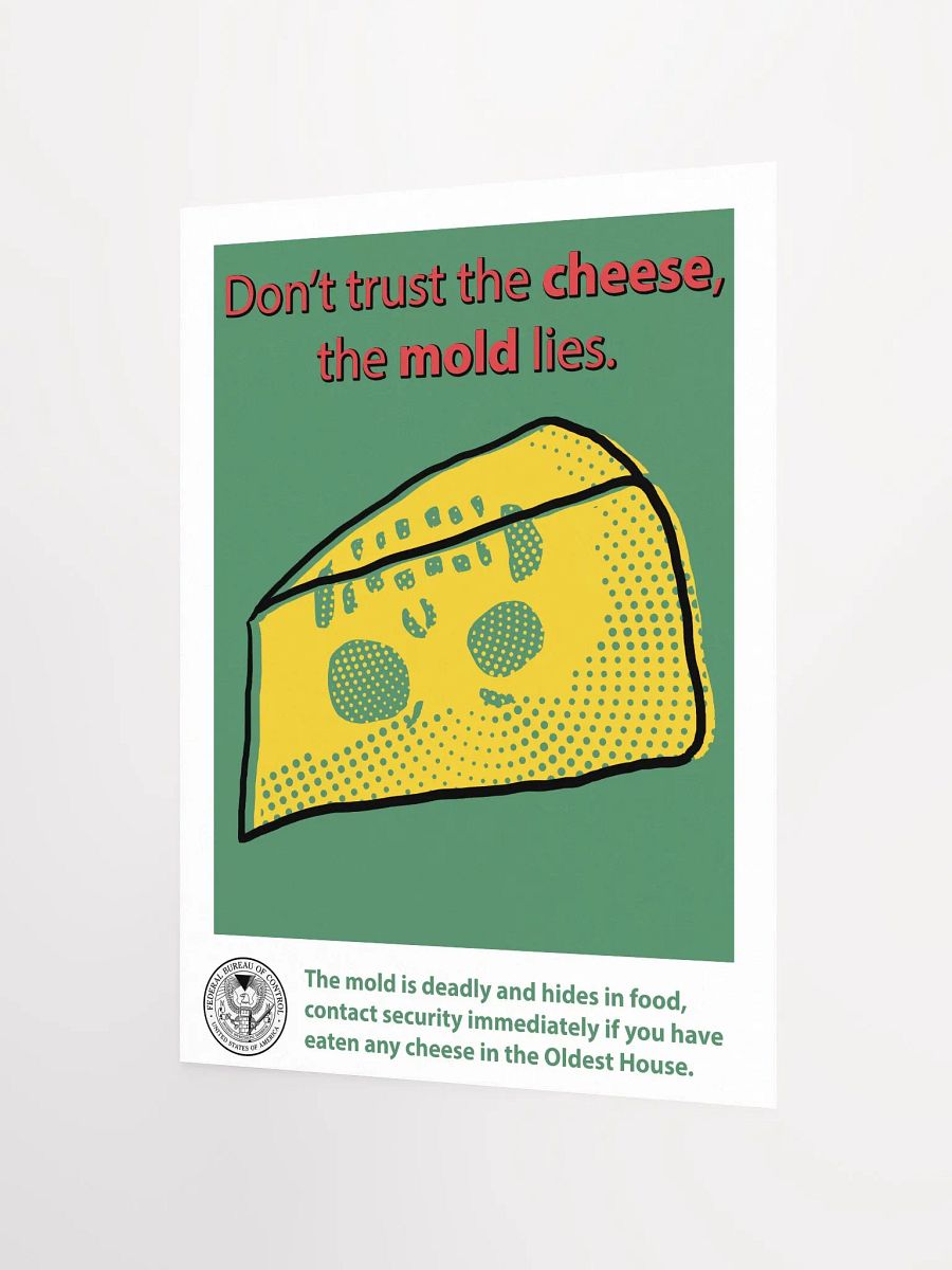 Don't eat the cheese Poster - Bureau Collection product image (2)