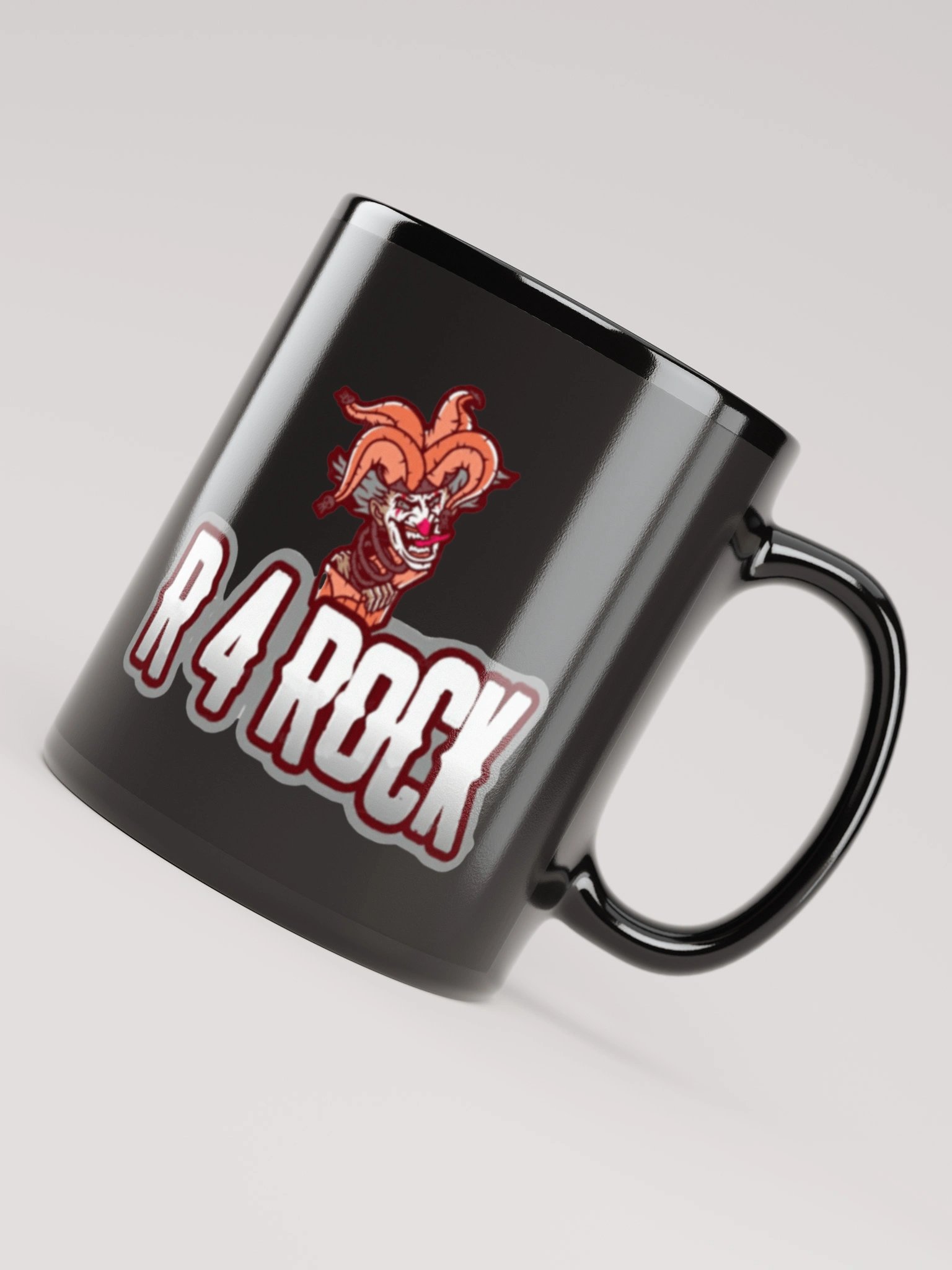 R 4 ROCK Black Ceramic Mug – Fuel Your Game with Attitude product image (8)