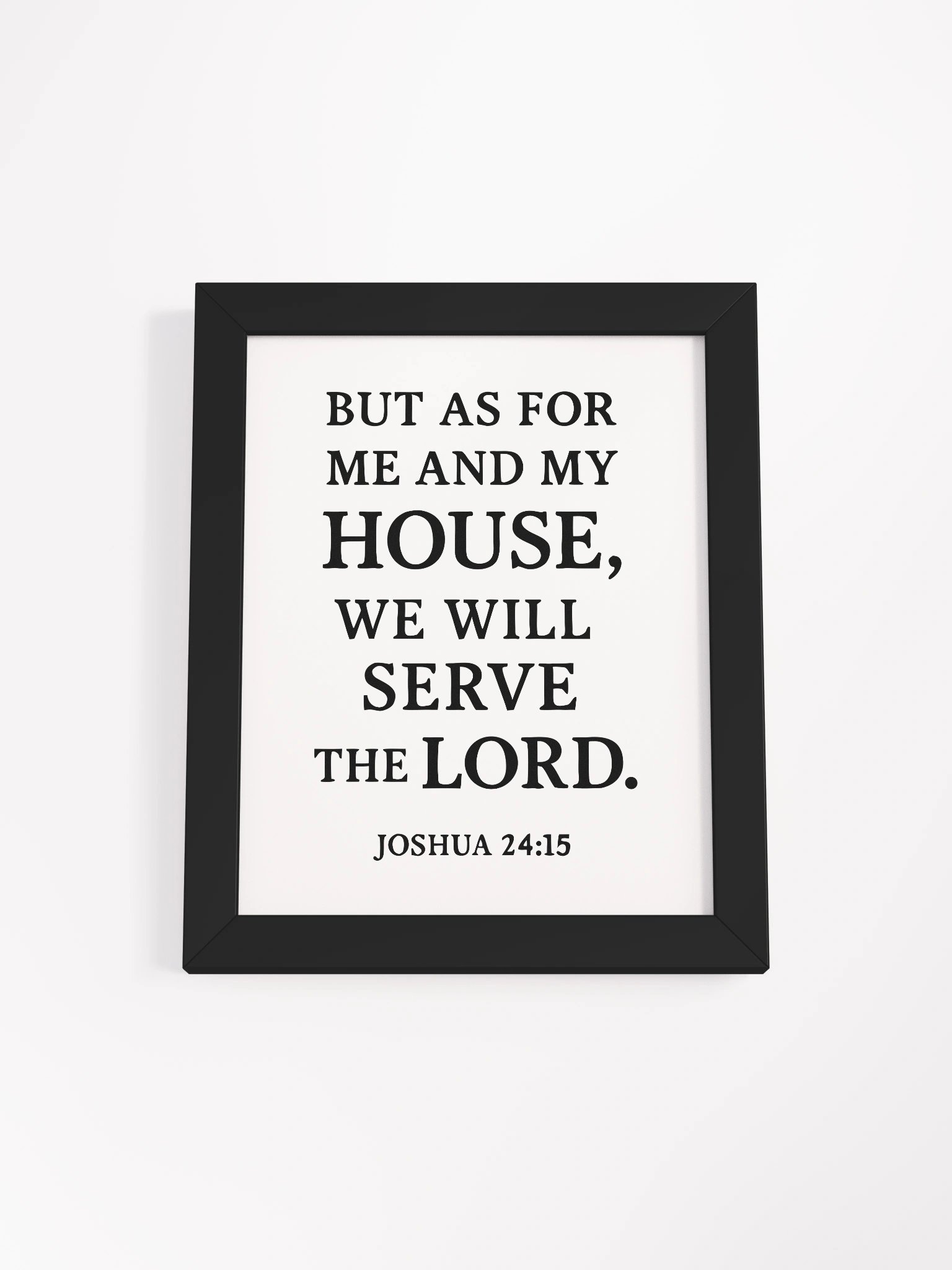 Joshua 24:15 Bible Verse Framed Poster product image (9)