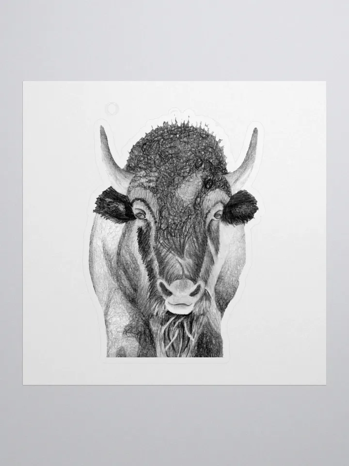 Bison Drawing Sticker product image (1)