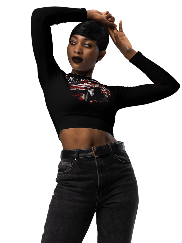 Make America Goth Again - Statement Cropped Top - Sacrilegious Gothic Design for Rebels product image (3)
