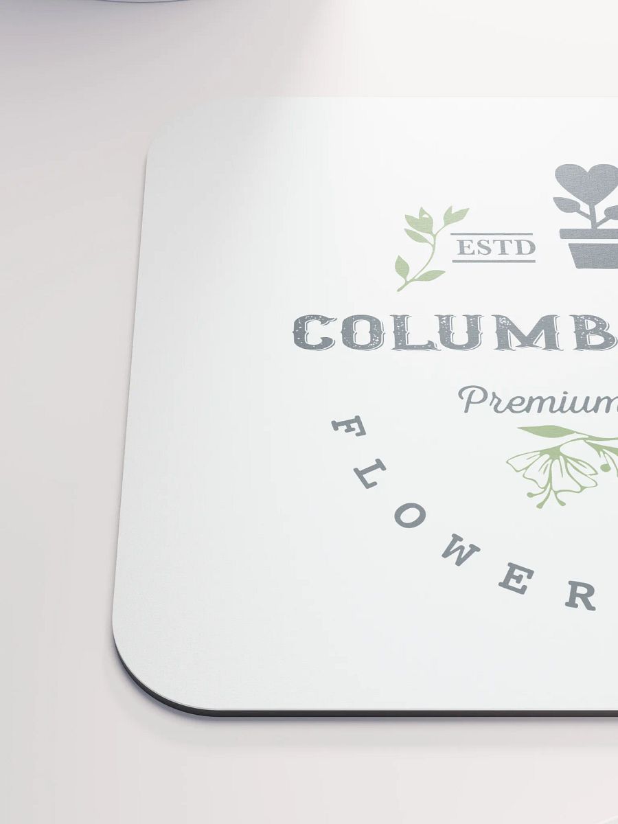 Columbia Road Market Mouse Pad (White) product image (6)