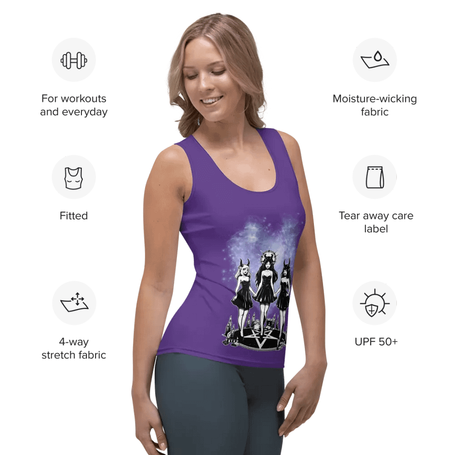 Not A Cult Tank - Purple product image (7)