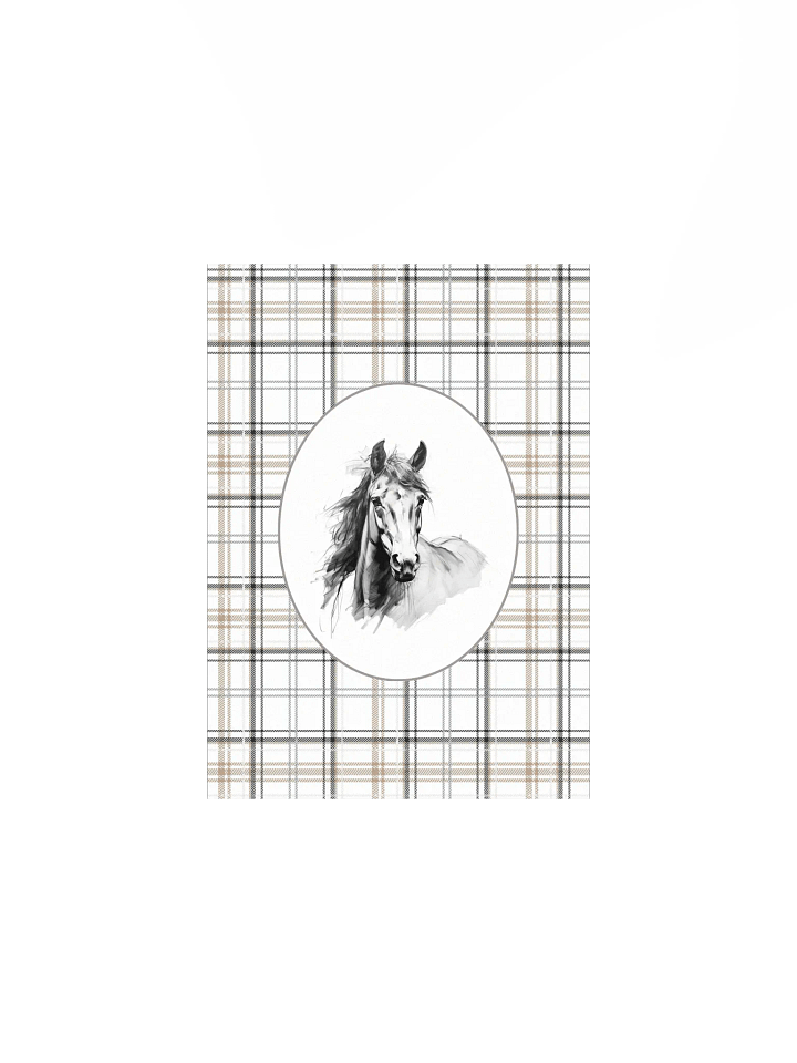 Rustic Plaid Horse Sketch - Country Charm product image (2)