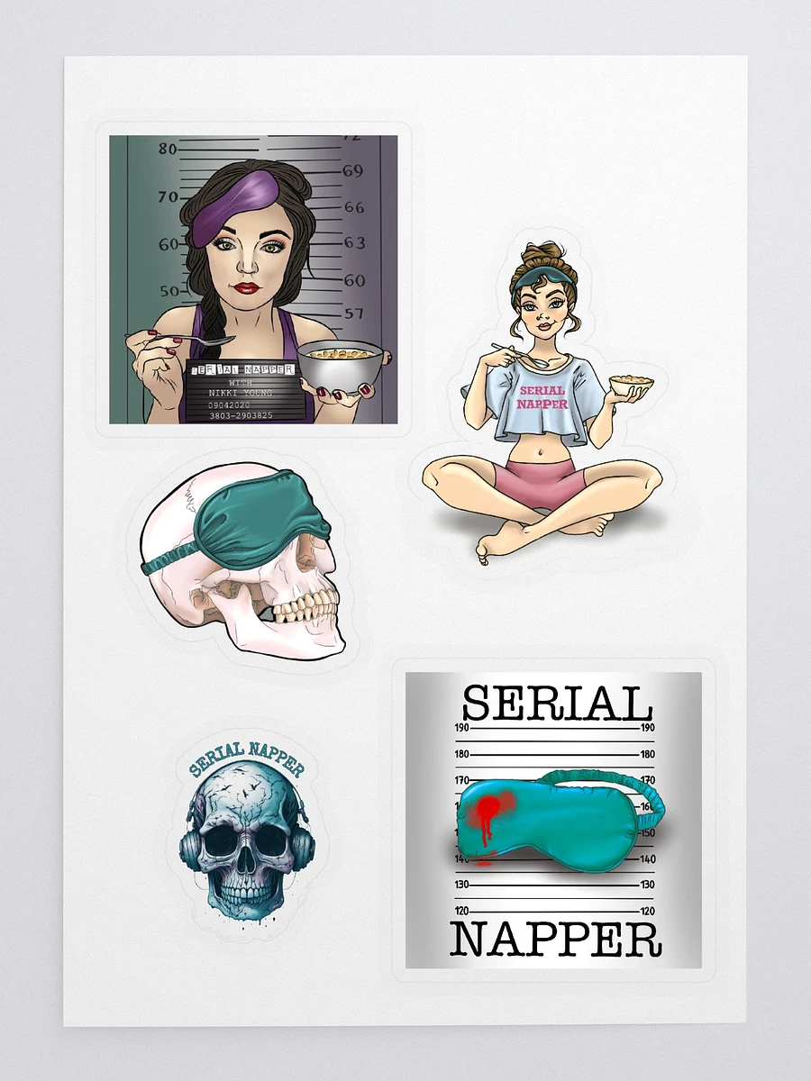 Serial Napper Sticker Sheet product image (3)
