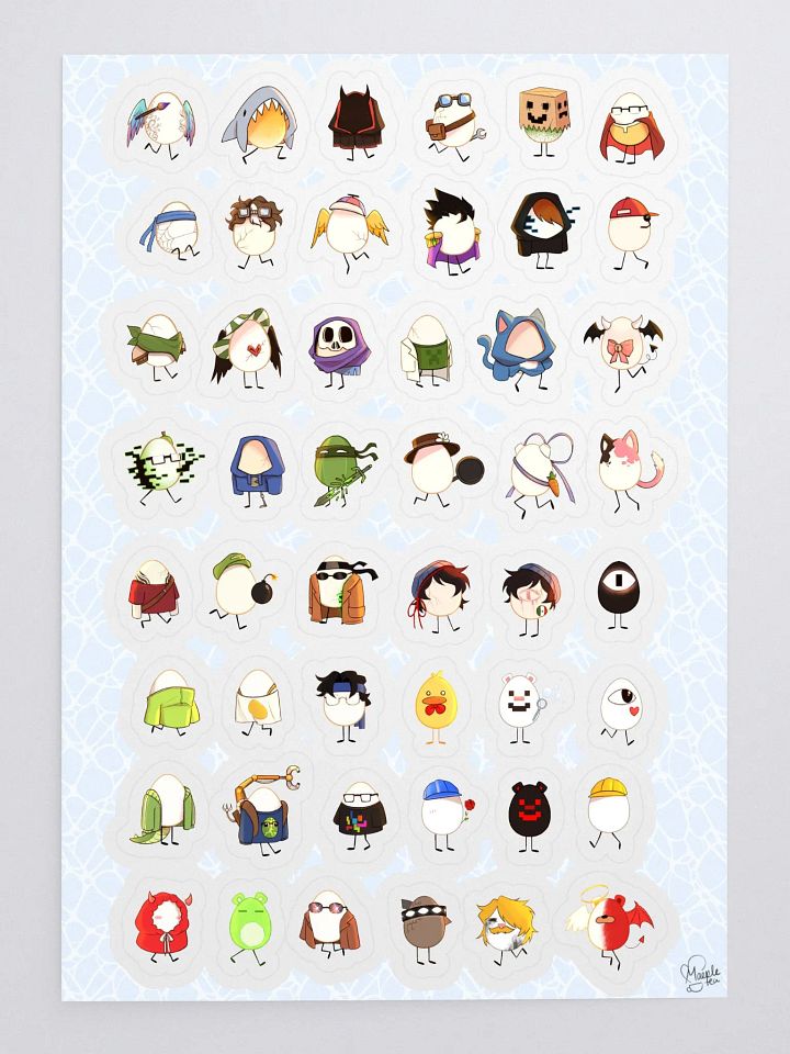 So many eggs! Sticker Sheet product image (1)