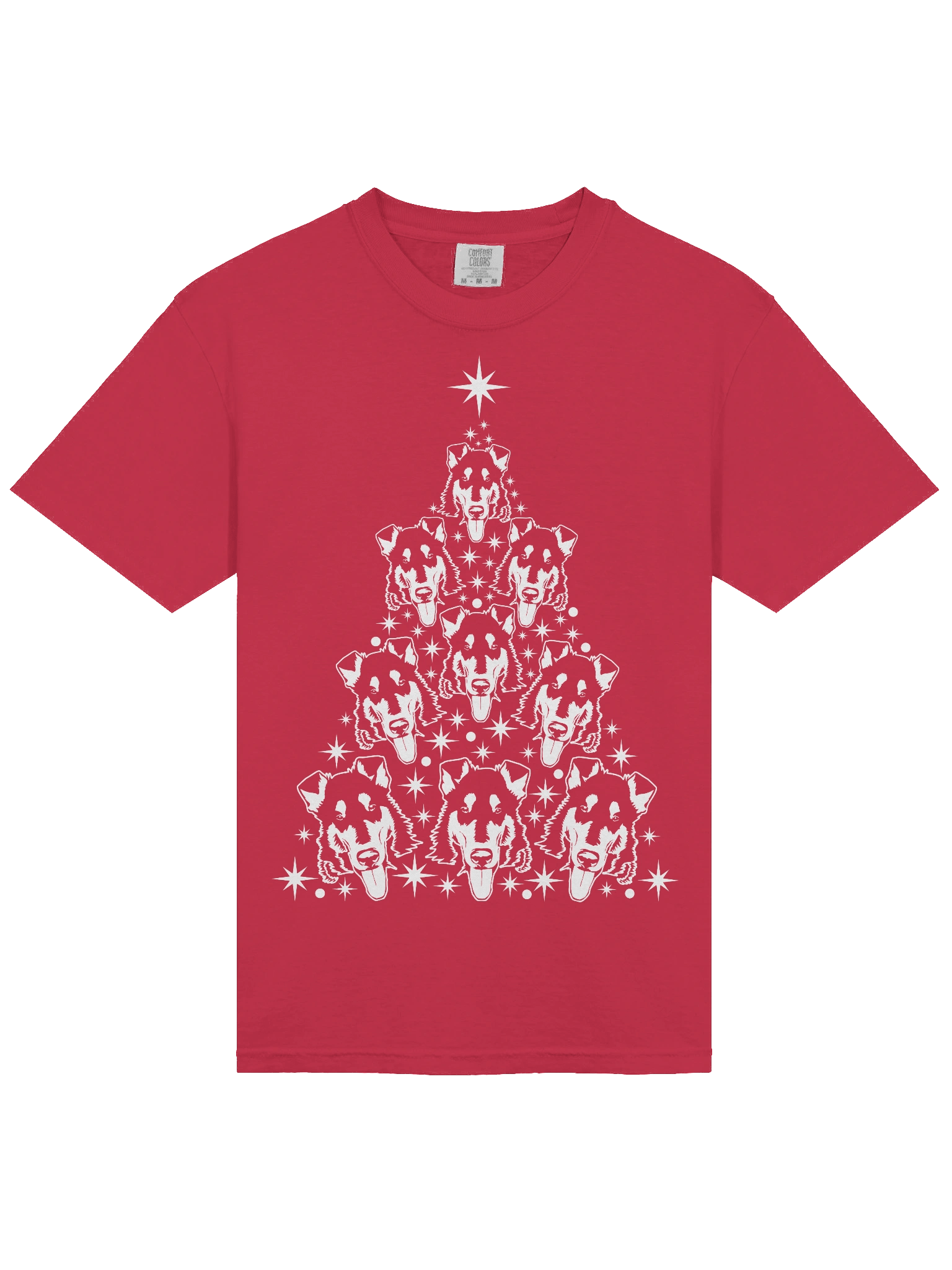 Smooth Collie Christmas Tree T-Shirt product image (5)
