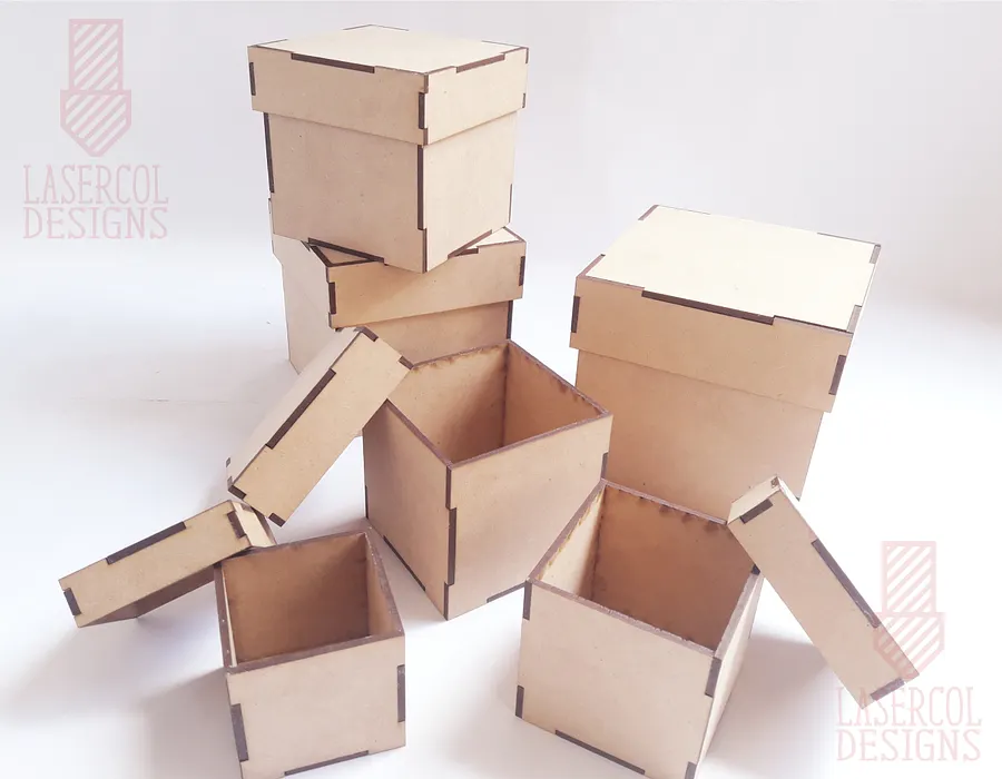 Boxes Bundle (Set 1, 2) - Laser Cut Files product image (2)