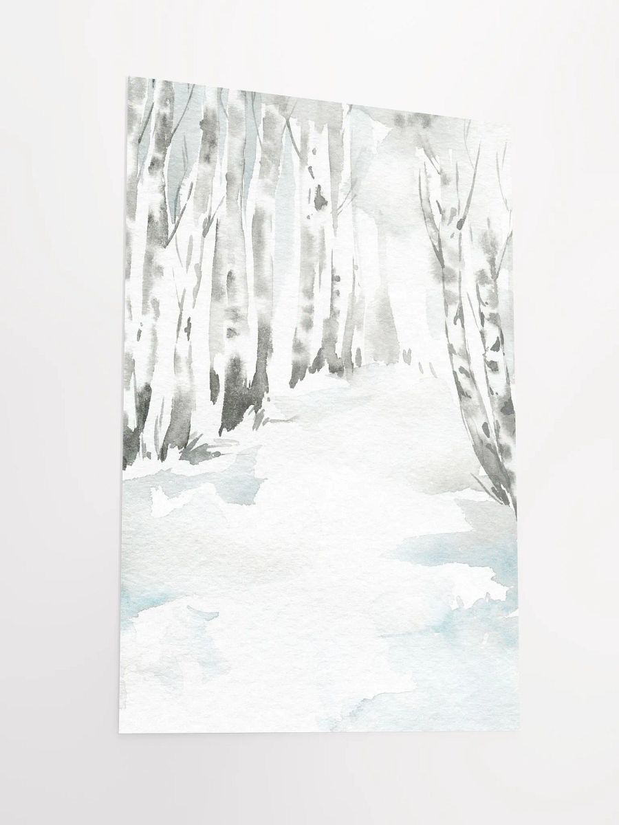 Snowy Forest Path Watercolor product image (3)
