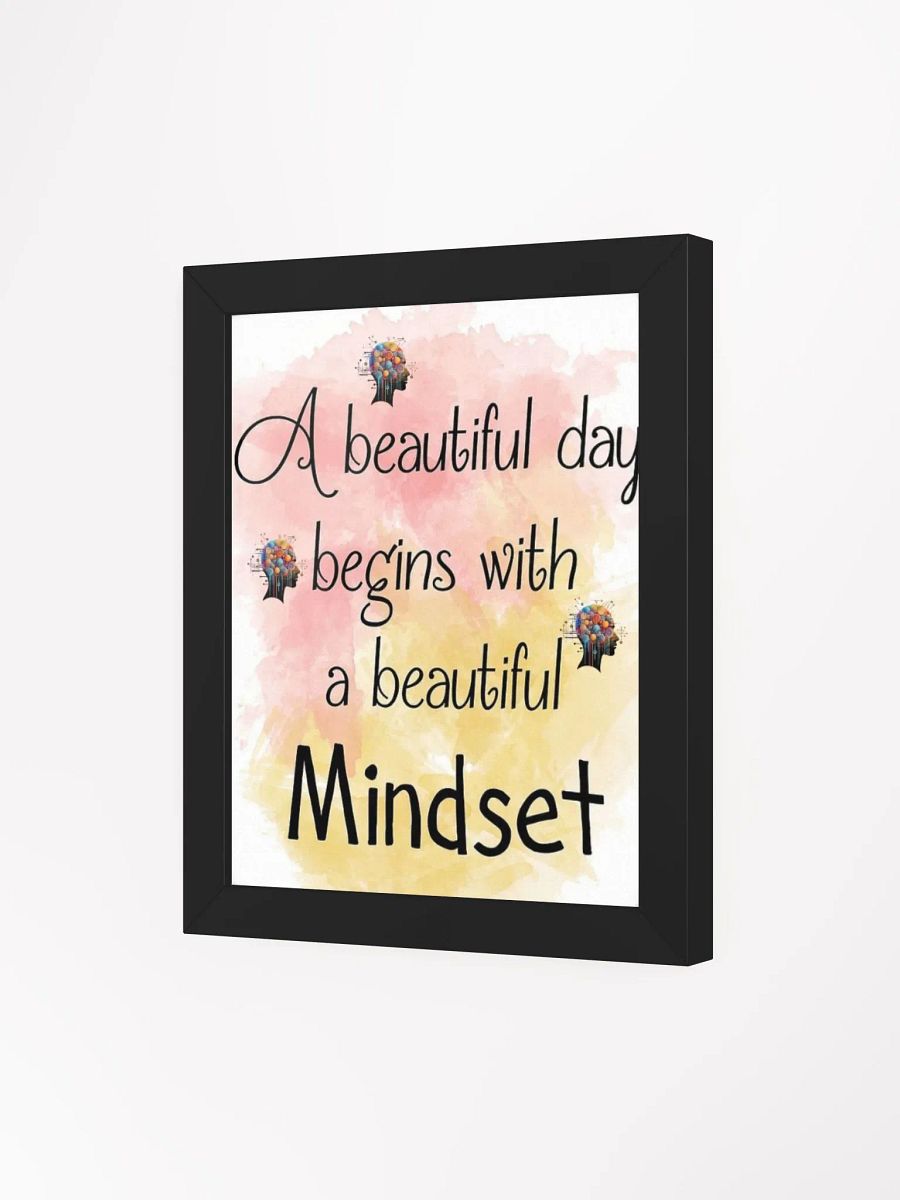 Beautiful Minset Framed poster (pink/yellow)) product image (3)