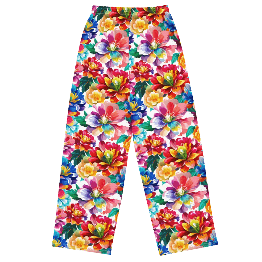 Vibrant Floral Dream Wide-Leg Pants product image (4)