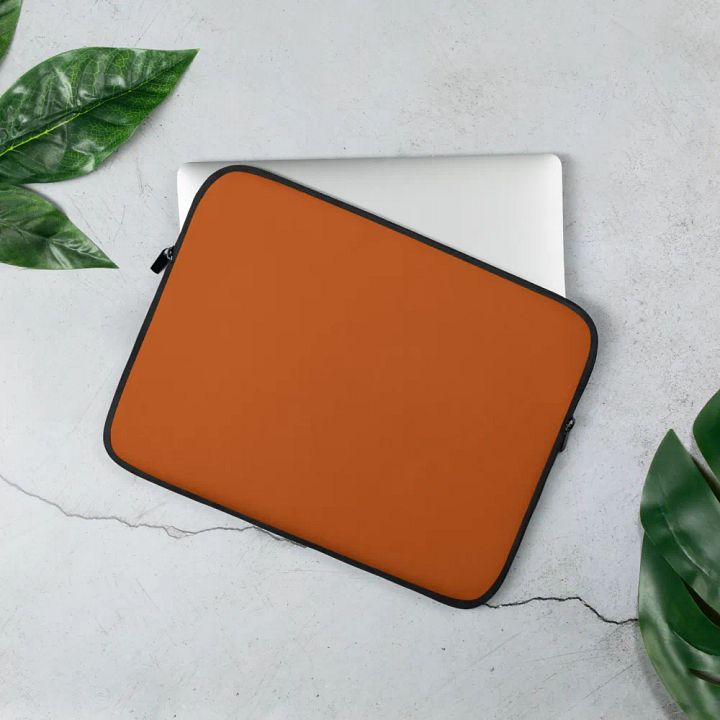 Burnt Orange Laptop Sleeve product image (2)