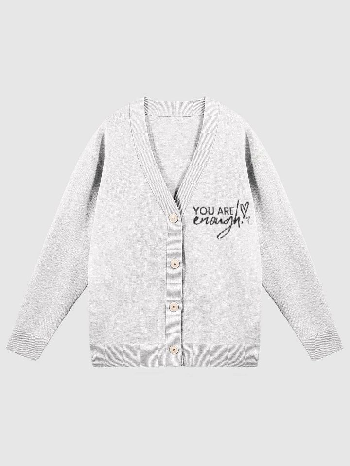 You Are Enough: Womens knitted Cardigan Sweater product image (1)