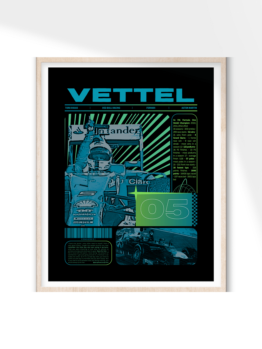 Sebastian Vettel 05 | Printable Posters (Set of 4) product image (3)